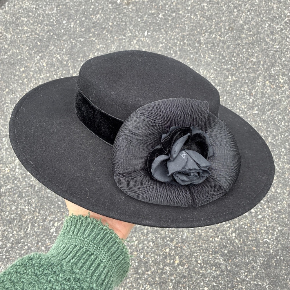 Lady Stetson 100% Wool Ladies Hat USA Hat Wedding Church "Excello" Model - WOW!